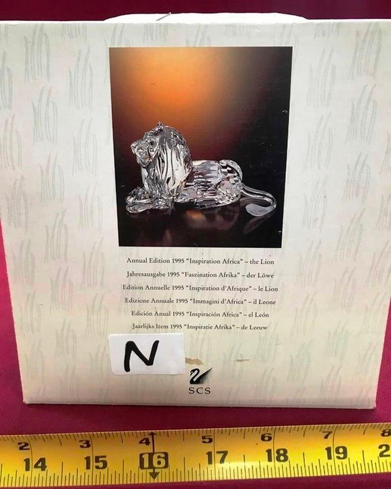 SWAROVSKI CRYSTAL LION WITH ORIGINAL BOX