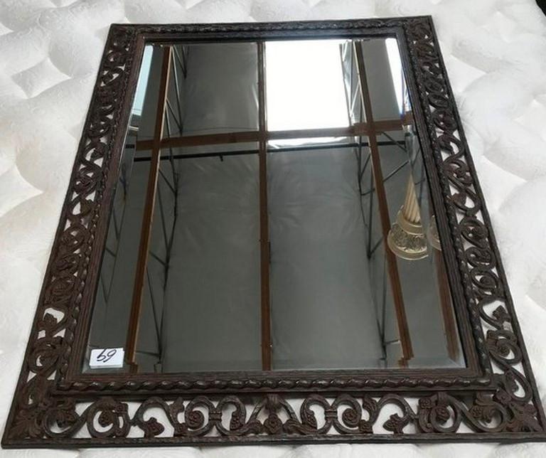 ORNATE 24" BY 36" FRAMED MIRROR