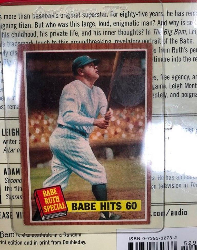 BABE RUTH BASEBALL CARD & BOOK