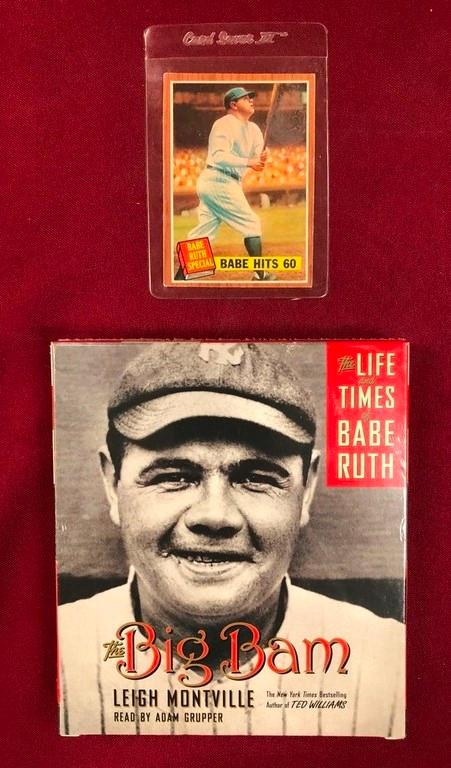 BABE RUTH BASEBALL CARD & BOOK