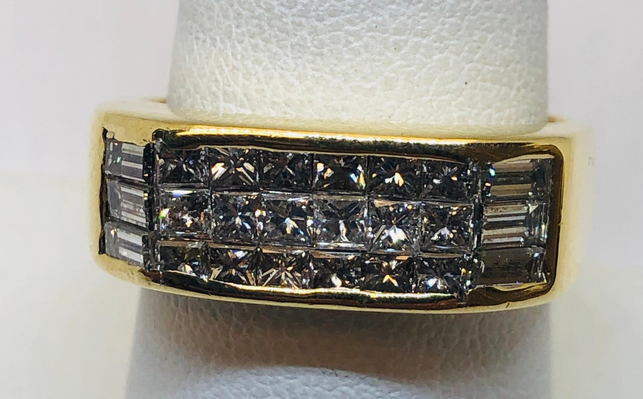 18KT YELLOW GOLD 2.75CTS DIAMOND RING