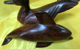 LOT OF (5) IRON WOOD CARVINGS  - SEE PICS FOR DETAILS & SIZES