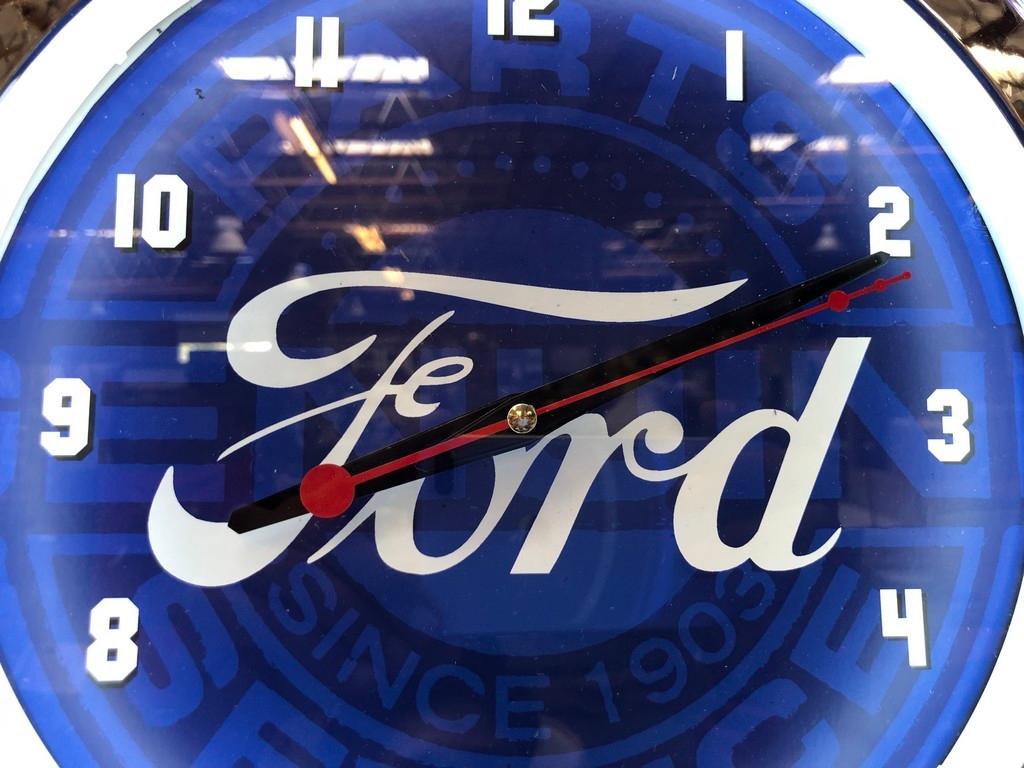 NEW FORD NEON WALL CLOCK