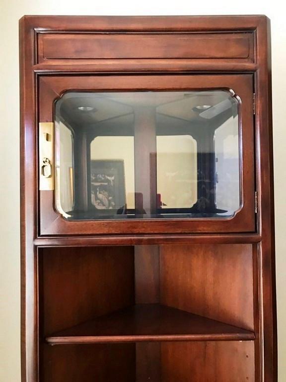 GORGEOUS ROSEWOOD CORNER CABINET BY HENDREDON