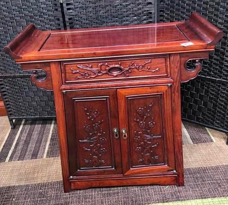 ROSEWOOD ASIAN CABINET