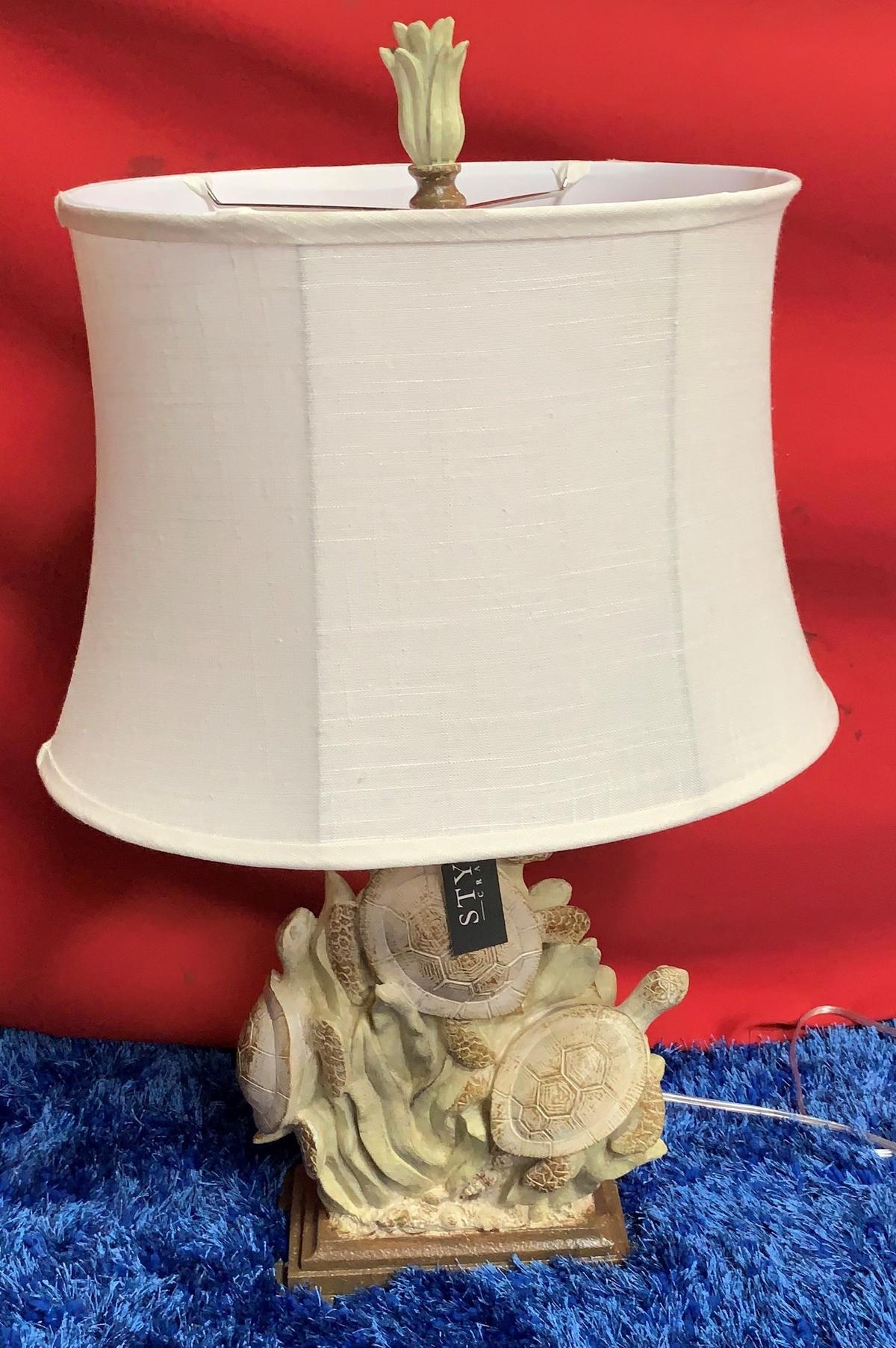 31" TALL TURTLE TABLE LAMP BY STYLE CRAFT ($59.95)
