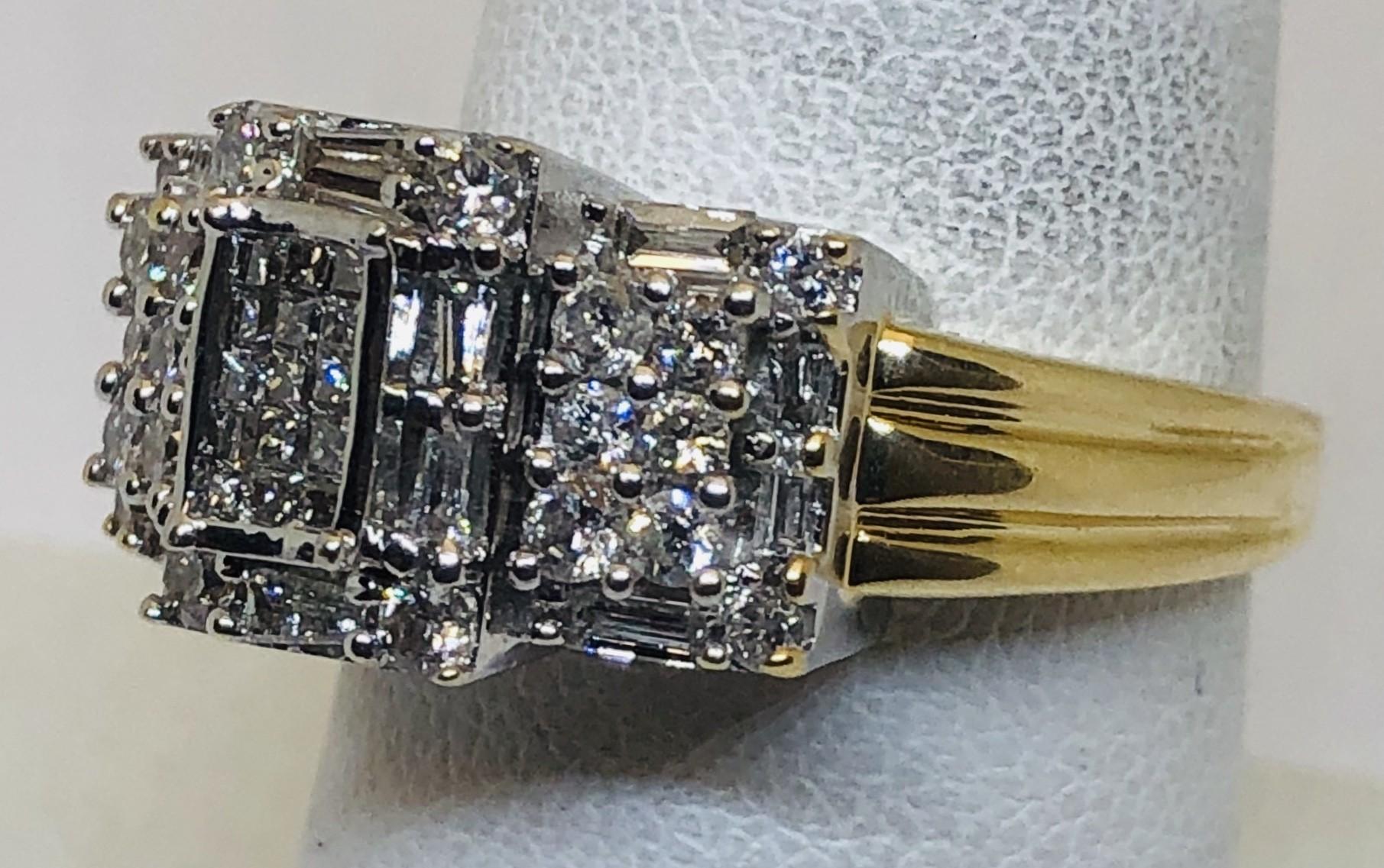 14KT YELLOW GOLD 1.20CTS DIAMOND RING