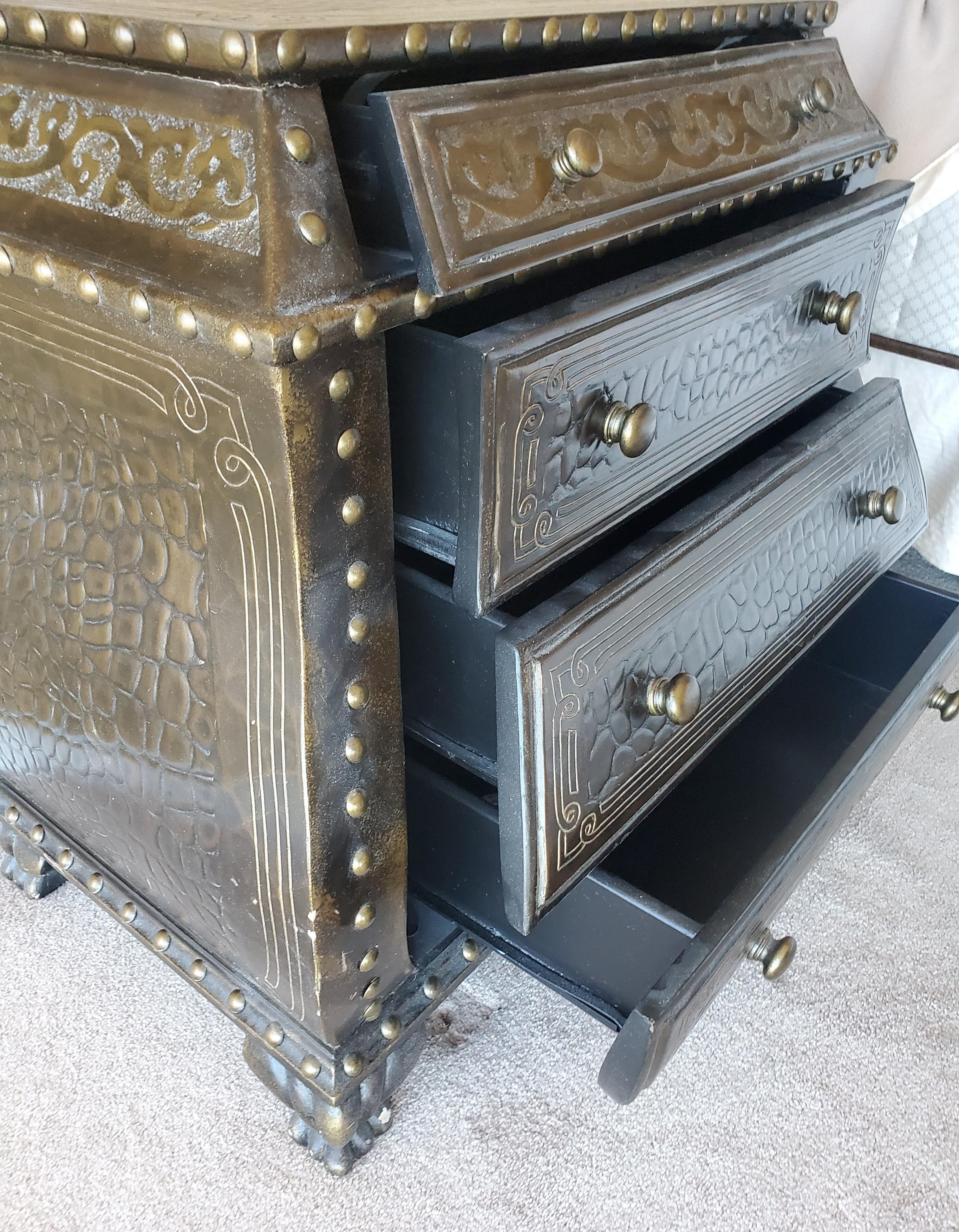 ORNATE BOMBAY CHEST FROM ESTATE