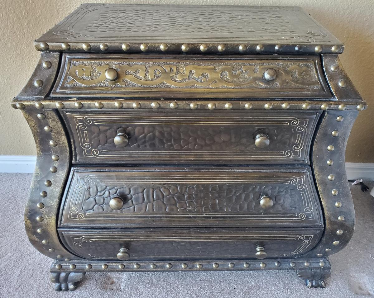 ORNATE BOMBAY CHEST FROM ESTATE