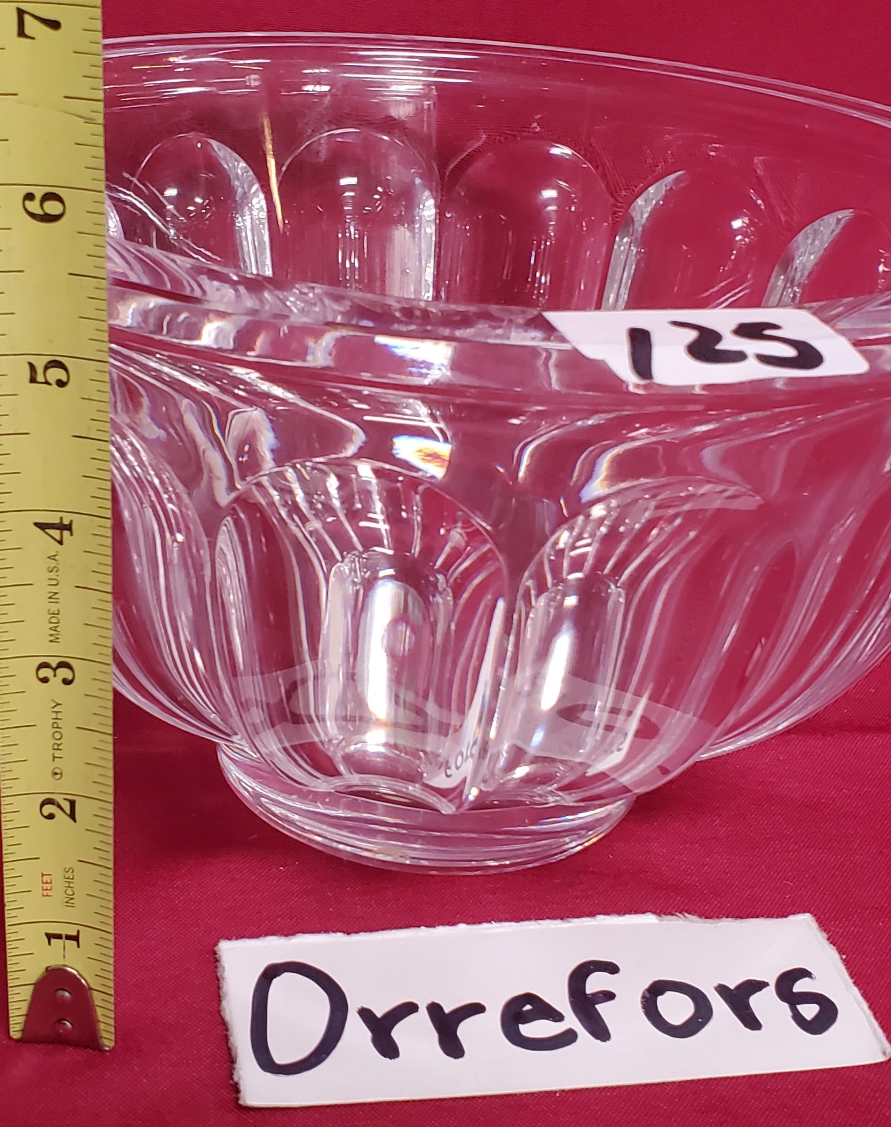 SIGNED ORREFORS CRYSTAL BOWL