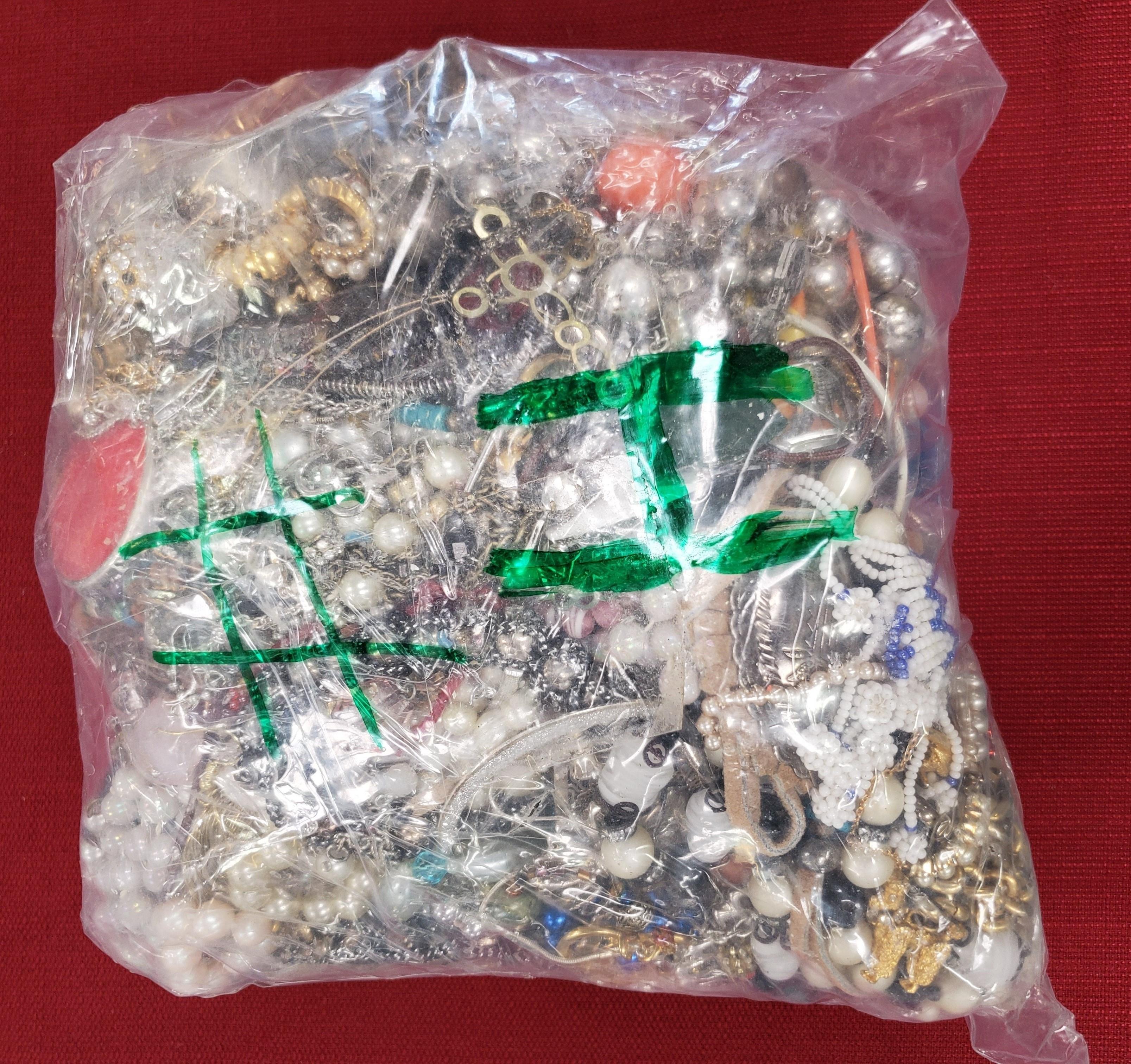 9+ POUND BAG OF ASSORTED CUSTOM JEWELRY FROM ESTATE