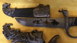 LOT OF (2) ORNATE DAGGERS