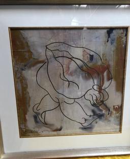 (2) SILVER FRAMED MATCHING ARTWORK - SIGNED - SEE PICS FOR DETAILS