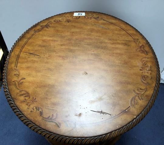 ROUND INLAID TABLE FROM ESTATE