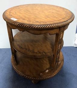 ROUND INLAID TABLE FROM ESTATE