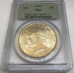 1923 MS 65 PEACE DOLLAR