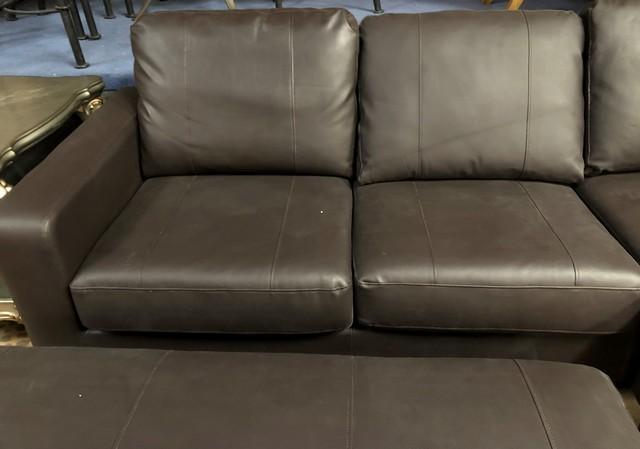 NEW FLOOR SAMPLE COUCH W/ CHAISE & STORAGE OTTOMAN BY ABBYSON LIVING (699.00)