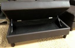 NEW FLOOR SAMPLE COUCH W/ CHAISE & STORAGE OTTOMAN BY ABBYSON LIVING (699.00)