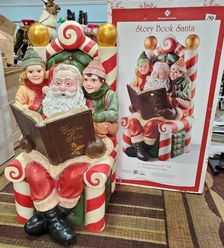 STORY BOOK SANTA TALL D�COR W/ BOX FROM SAM'S CLUB