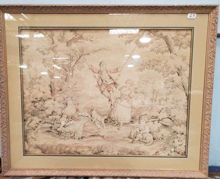 VERY NICE ORNATE FRAMED ARTWORK FROM ESTATE