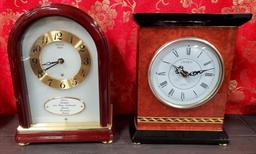 LOT OF TWO MANTLE CLOCKS