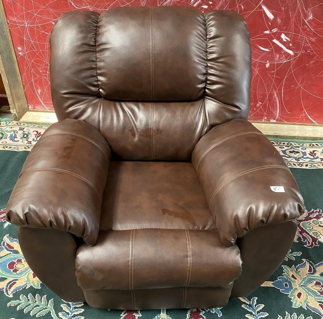 BROWN RECLINER FROM WMC - FLOOR SAMPLE