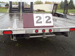 2014 TRITON TANDEM AXLE ALUM. SNOWMOBILE TRAILER, 24-Ft., 100-In. Wide, V-N