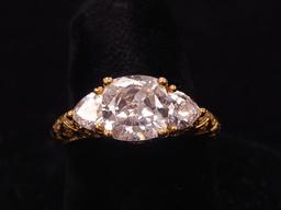 Judith Ripka 925 Cubic Zirconia Ring - Size 8 - 5.8g Total Weight