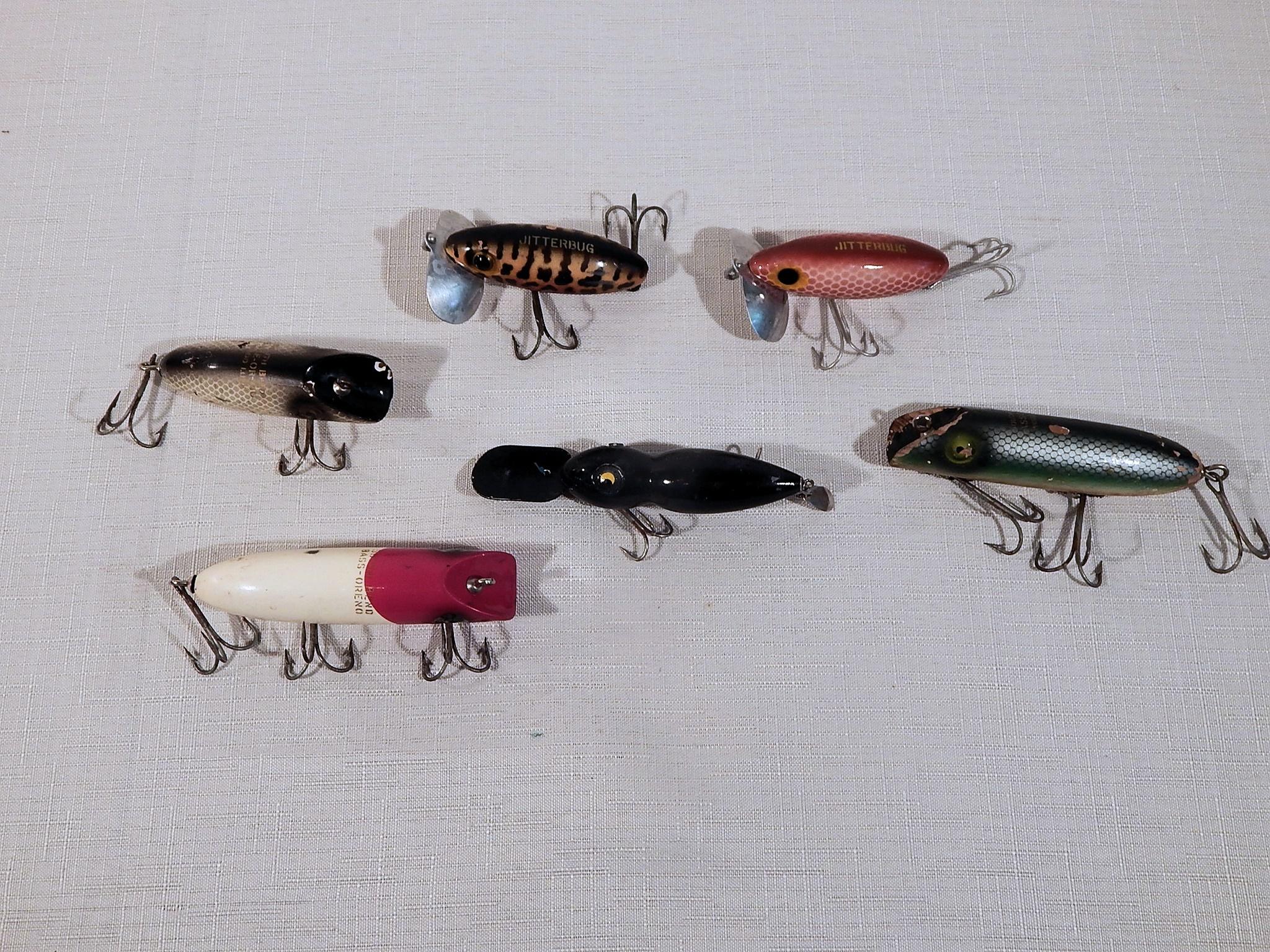 6 Vintage Fishing Lures