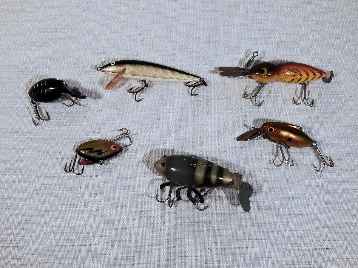 6 Vintage Fishing Lures