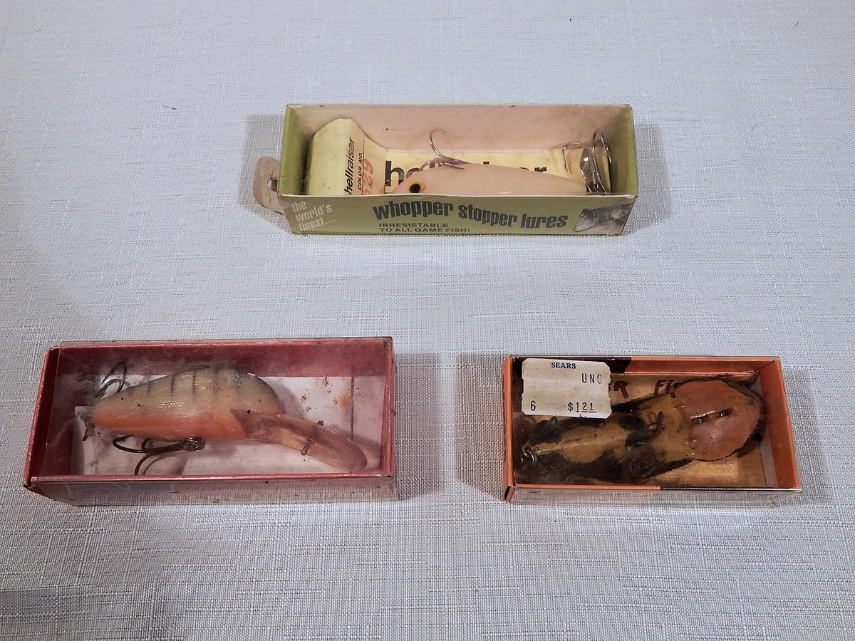 3 Vintage Fishing Lures - In Boxes