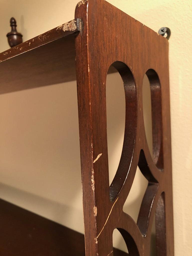 Vintage Mahogany Shelf - 27" X 19"