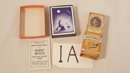 Gypsy Witch Fortune Telling Cards; Game Of Authors Cards