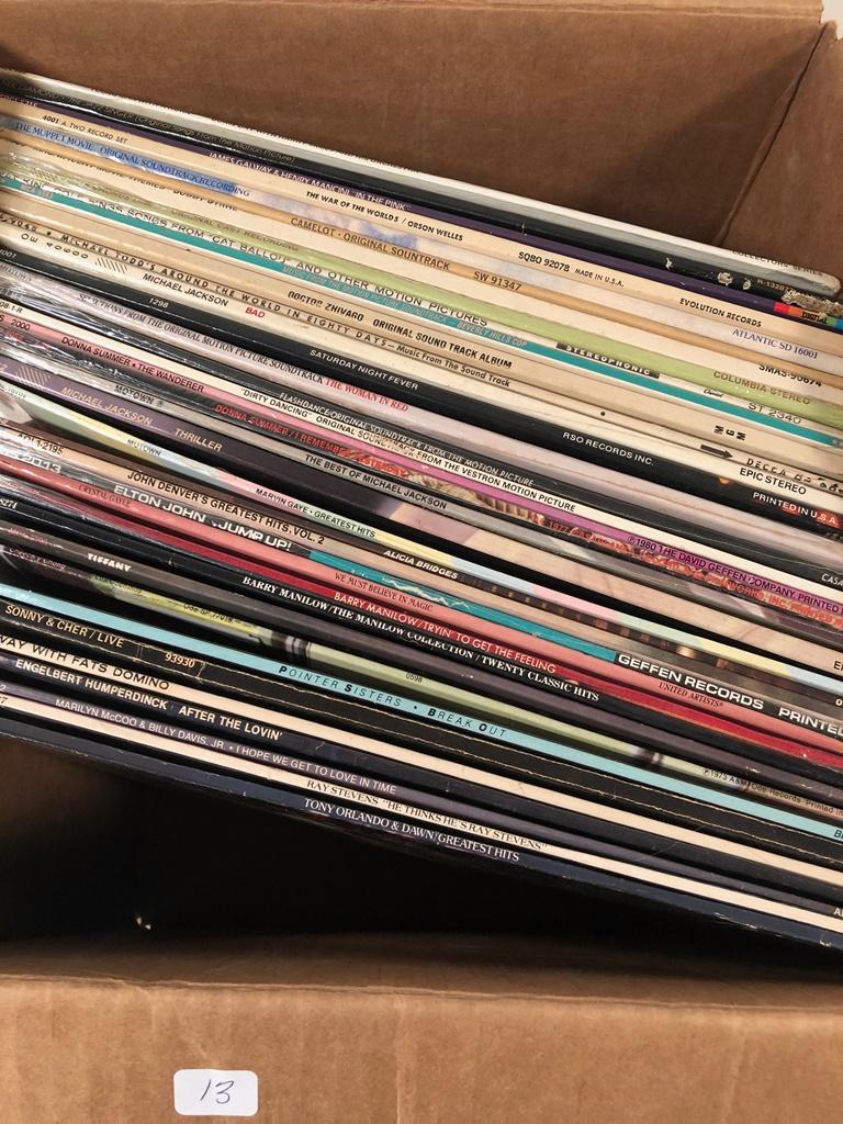 Boxed Lot - Albums, Michael Jackson Etc.