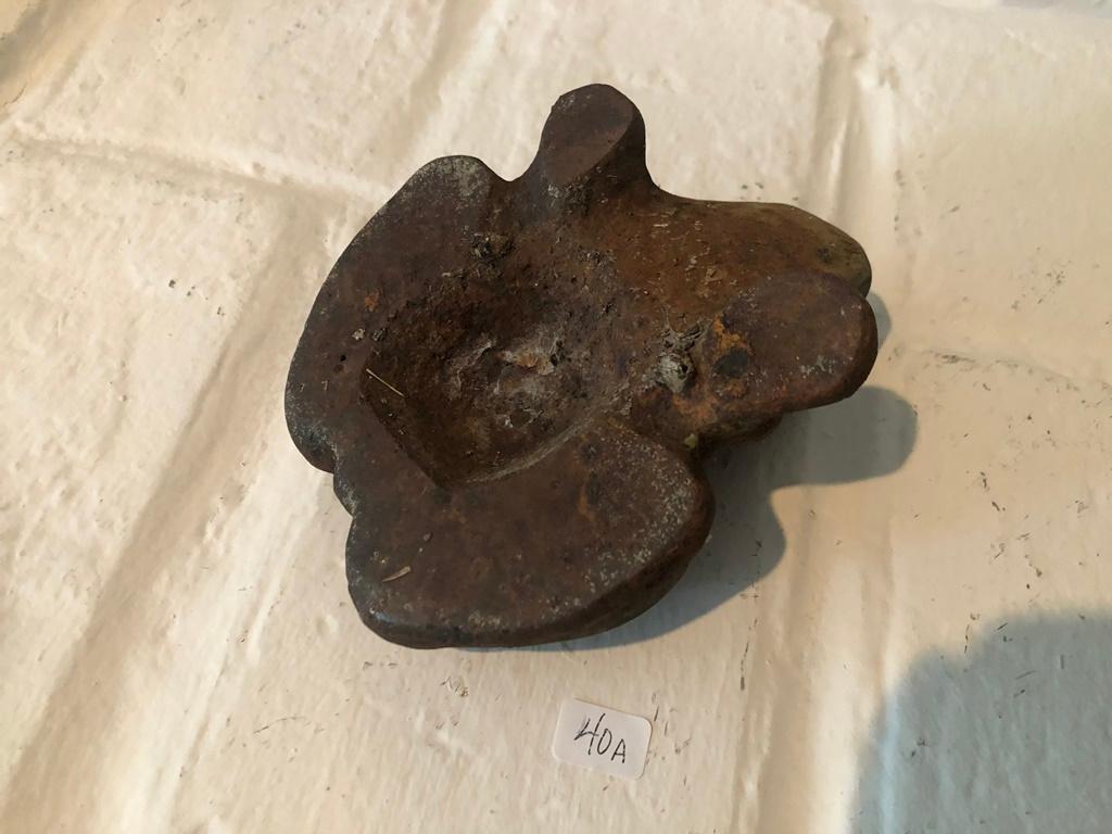 Vintage Heavy Cast Iron Frog Doorstop - 5"x5"