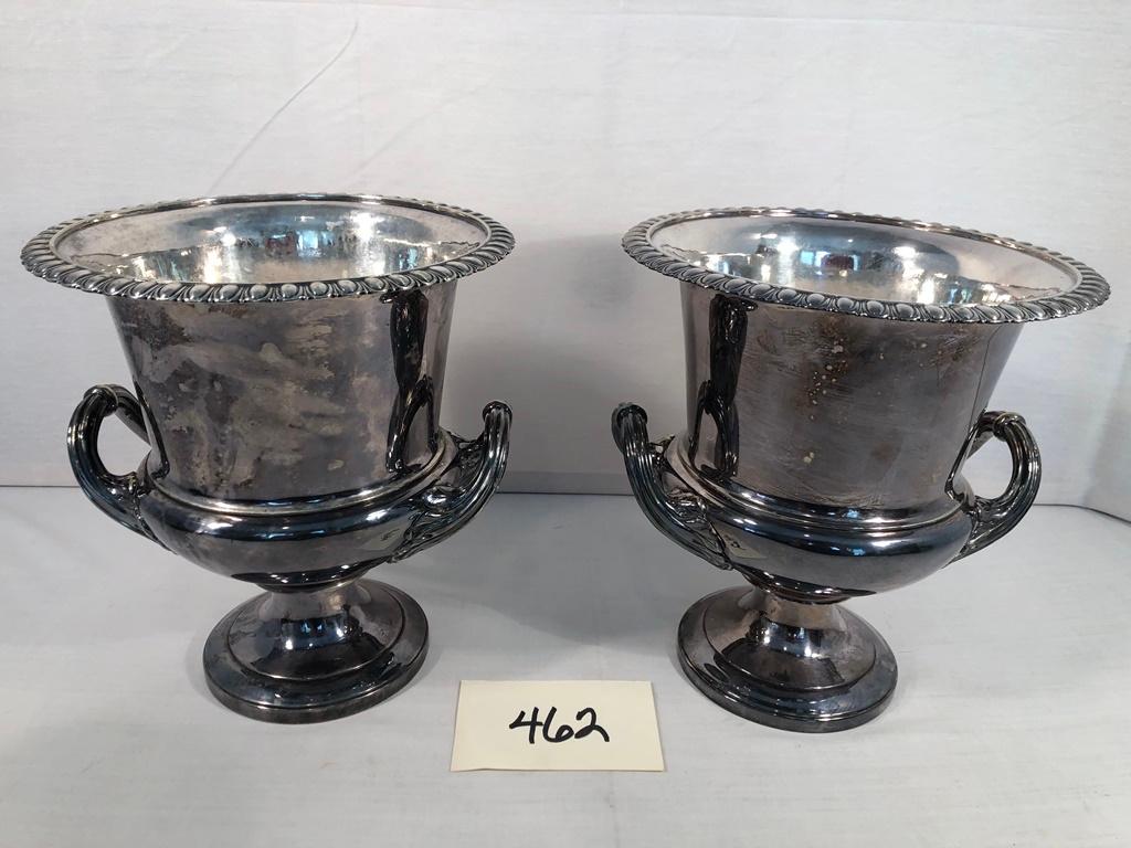 Pair Champagne Buckets - 10" Tall