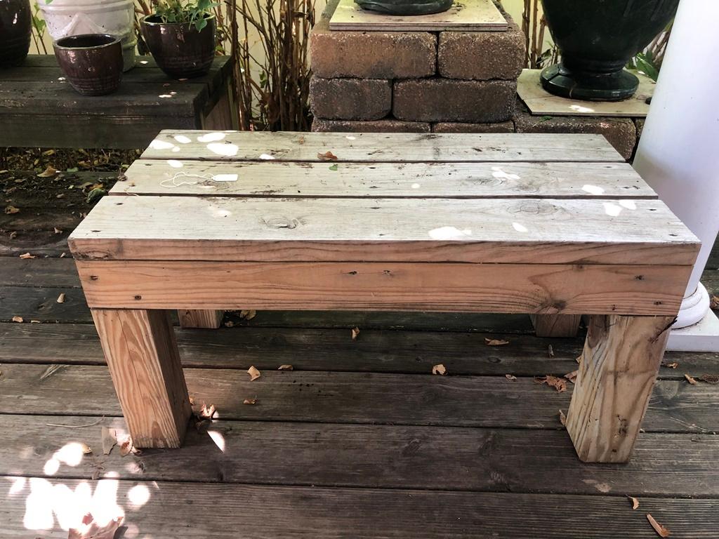 Wooden Bench - 36"x17½"x17½" - Local Pickup Only