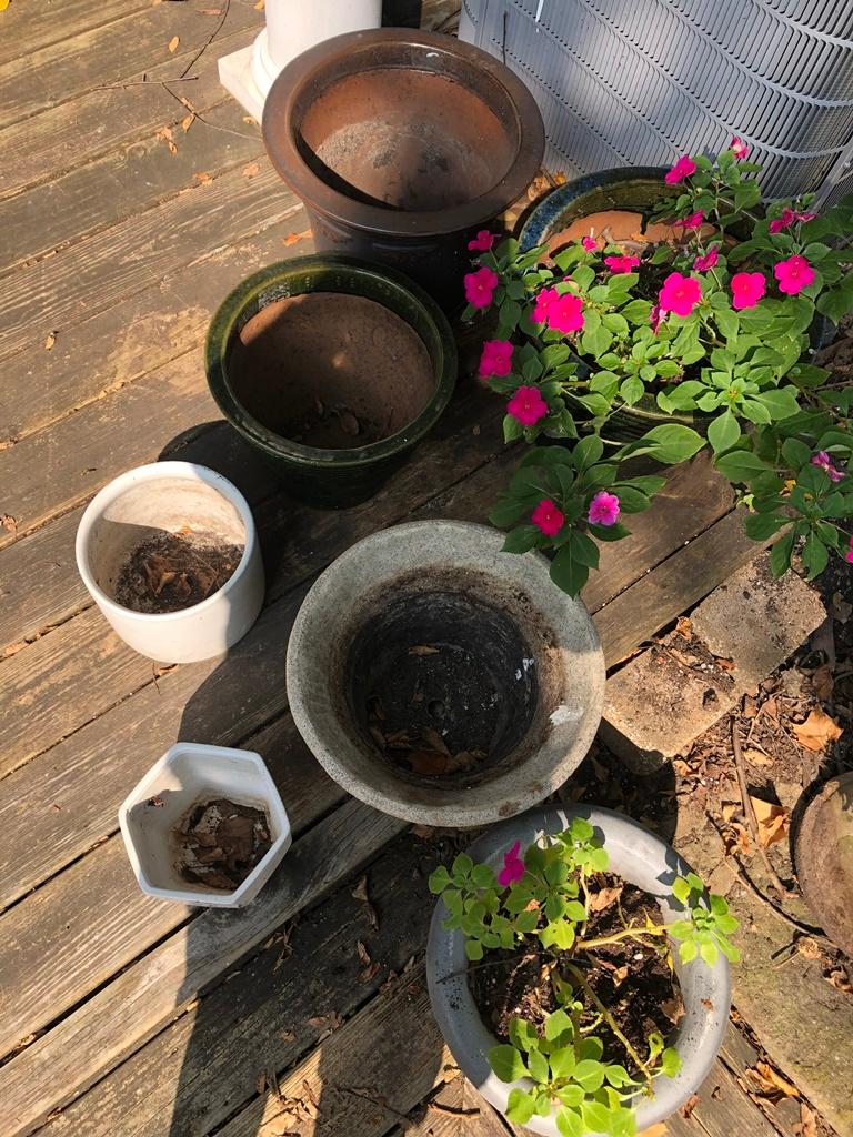 7 Flower Pots - Largest Is 16"x13½" - Local Pickup Only