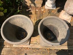 Pair Composition Planters - 21" Tall - Local Pickup Only