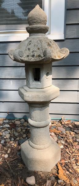 3-piece Concrete Pagoda - 39" - Local Pickup Only