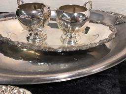 12 Misc. Silverplated Serving Pieces