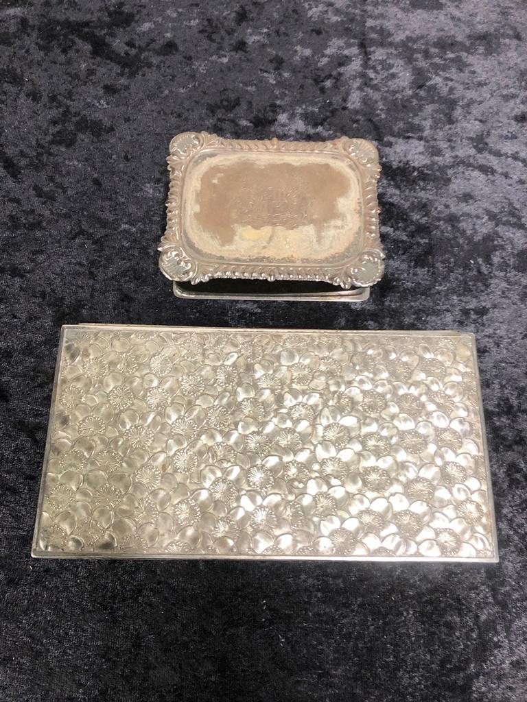 2 Silverplated Boxes