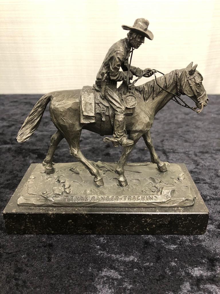 Texas Ranger Tracking Figure - Worcester Pewter By Philip Kraczkowski