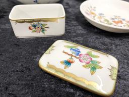 Herend Trinket Box; Limoges France Dish - 5"; 2 Aynsley England Dishes