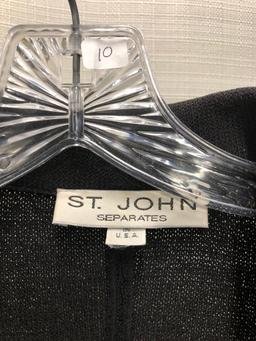 St. John Knits - Separates Short Jacket (medium) & Shell (size Medium)