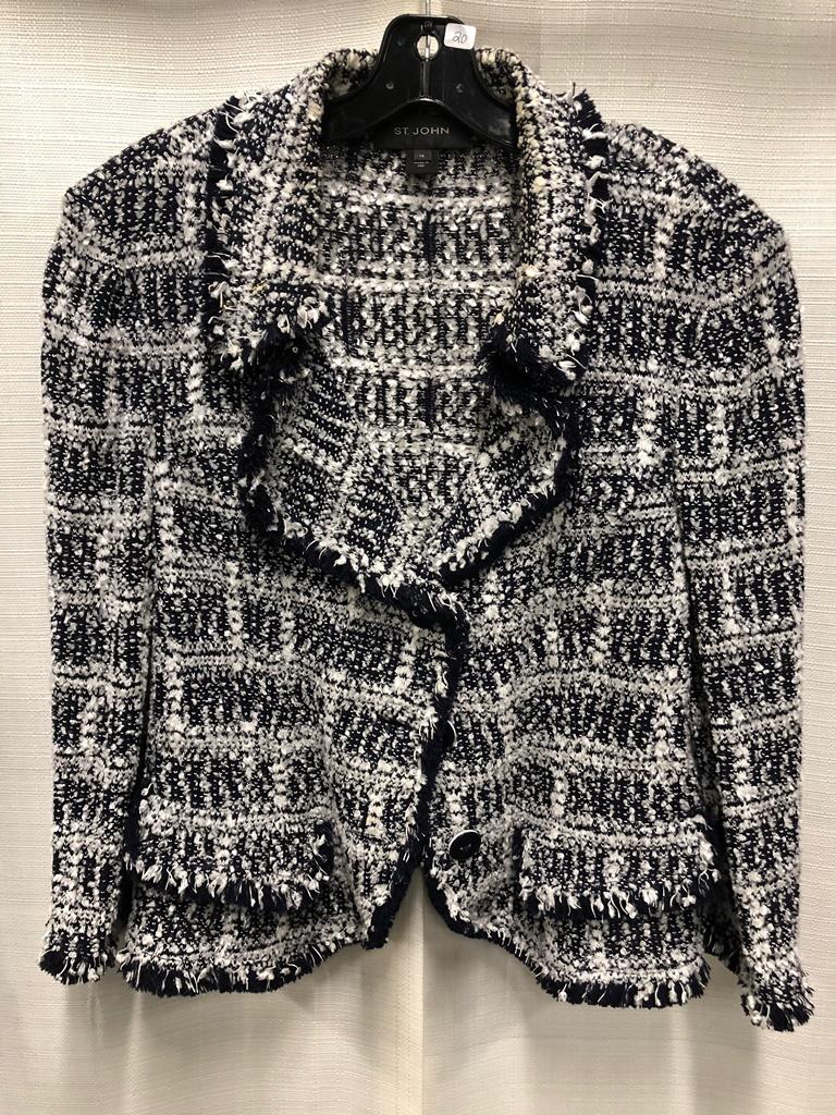 St. John Knits - Jacket (size 14) - Makeup On Back Collar