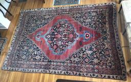 Bidjar Persian Rug - 11'x7'8", Abrash & Fading Color, Missing End