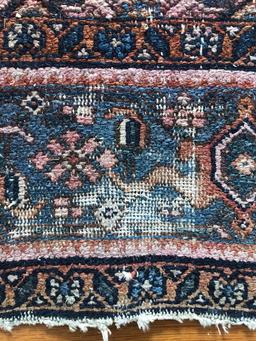 Hamadan Persian Rug - 6'3"x4'1", Overall Wear & Loss