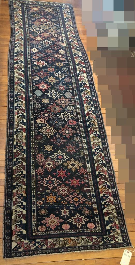 Northwest Persian Rug - 11'9"x3'3", Overall Wear, 8"x2" Tear In Center Fiel