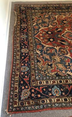 Bidjar Persian Rug - 13'2"x8'7", Overall Wear W/ Damage